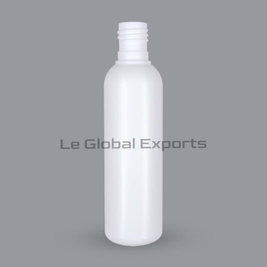 100ml HDPE Long Neck Round Bottle - White (20mm Neck Size)