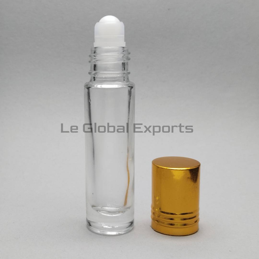 8ml Glass Roll On Bottle with Golden Cap