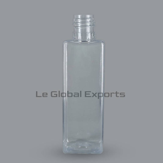 100ml PET Square Bottle - Clear